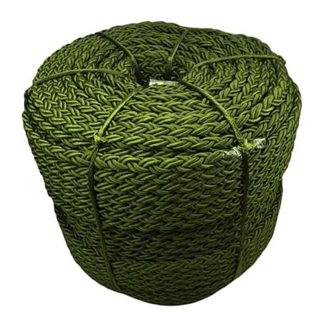 Mm Olive Nylon Strand Octoplait Sinking Rope By The Metre