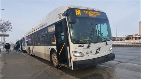 Riding On Winnipeg Transit Xd On Route Portage