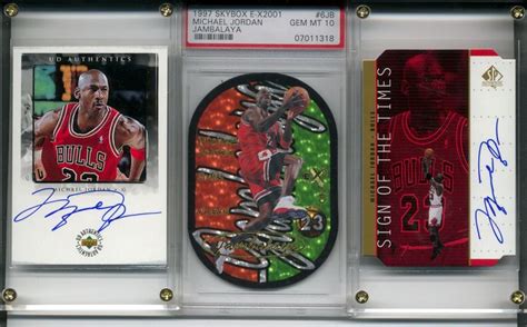 Michael Jordan Skybox Jambalaya And Autograph