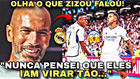 Nossa Olha S O Que O Zidane Falou Vini Jr E Rodrygo Hoje Youtube