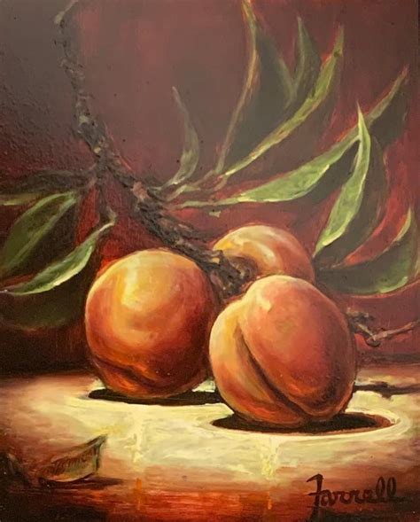 Sean Farrell Sean Farrell Fresh Pick 10x8 Peach Fruit Still Life