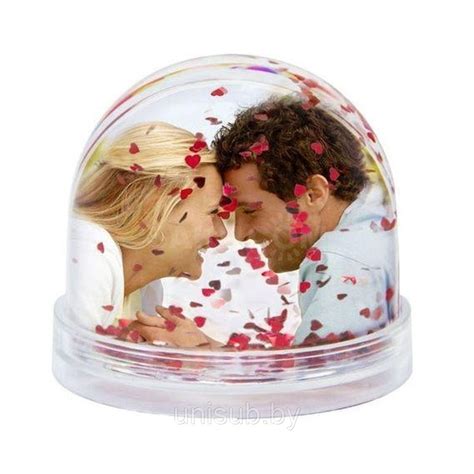 Шар водяной СФЕРА с наполнителем в виде сердечек (размер 90х80мм ...