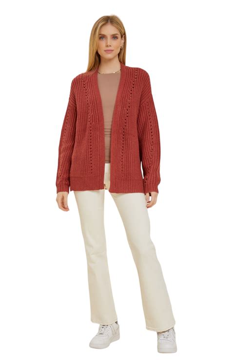 Chunky Knit Cardigan Sweater 6th Street Fashions And Footwear