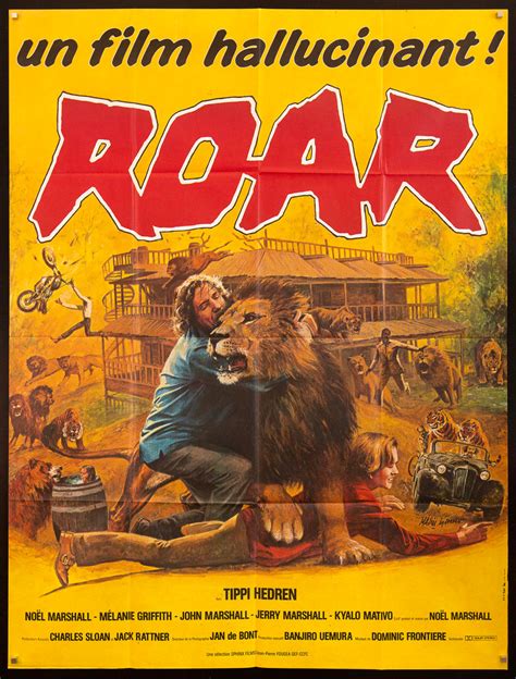 Roar Movie Poster 1984 French 1 Panel (47x63)