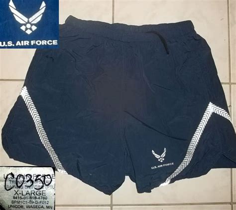 Usaf Shorts Physical Training Trunks Uniform Ptu Navy Color Etsy