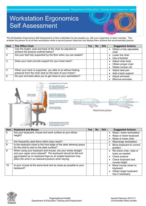 Ergonomics Program Template