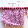 Tutorial Purl Through Back Loop Ptbl Knotions