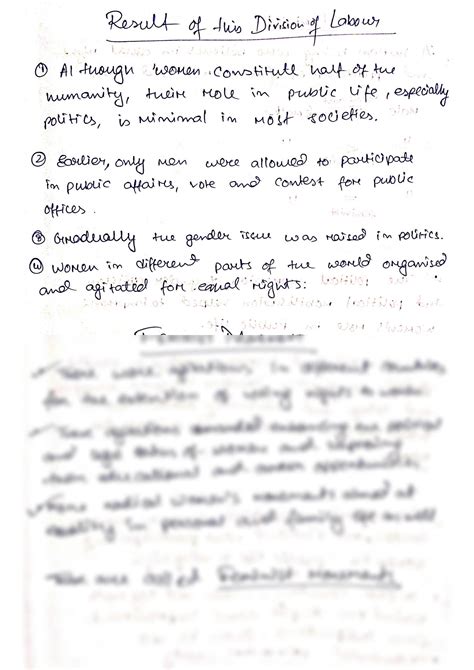 Solution Cbse Class 10 Ncert Civics Ch 4 Gender Religion And Caste Best Handwritten Notes