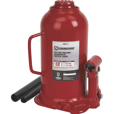 Strongway Ton Hydraulic Bottle Jack With Welded Base Northern Tool