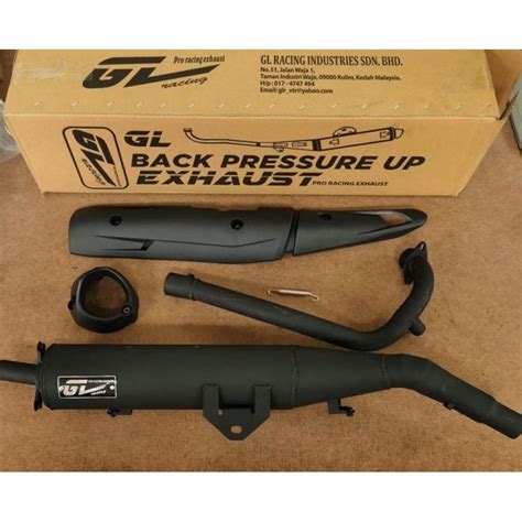 Gl Racing Y Zr Super Black Pressure Exhaust Pipe Mm Assy Ekzos