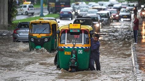 Flood Warning In Delhi As Rains Batter North India Bbc News