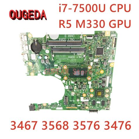 OUGEDA 15341 1 For Dell Inspiron 3467 3568 3576 3476 Laptop Motherboard