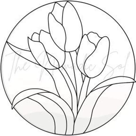 Tulip Stained Glass Etsy