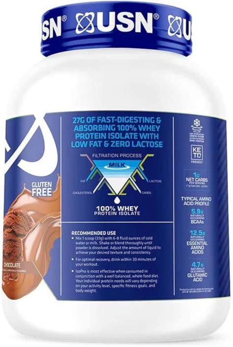 USN Iso Pro Whey Protein Aislado 4 Libras Dasha Fitness Tienda De