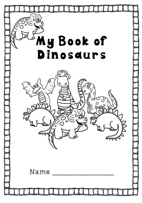 Home Free Resource Dinosaur Early Skills Book Free Preschool