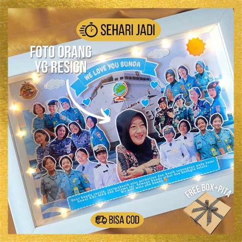 Jual Scrapframe 3D Kado Perpisahan Farewell 34x25cm Ulang Tahun Pigura