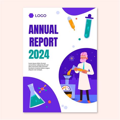 Free Vector Science Research Annual Report