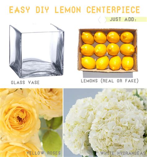 Diy Lemon Centerpiece Handmade Wedding Emmaline Bride™