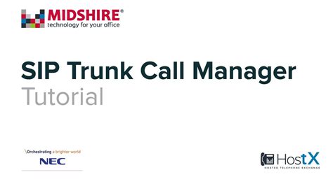 SIP Trunk Call Manager Tutorial YouTube