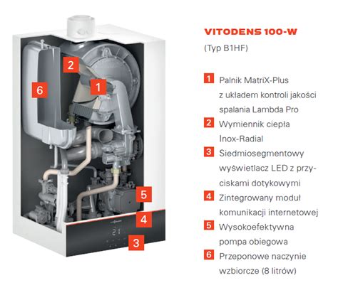 VIESSMANN KONDENSACYJNY DWUFUNKCYJNY KOCIOŁ GAZOWY VITODENS 100W NA