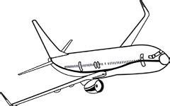 Free Black and White Aircraft Outline Clipart - Clip Art Pictures ...