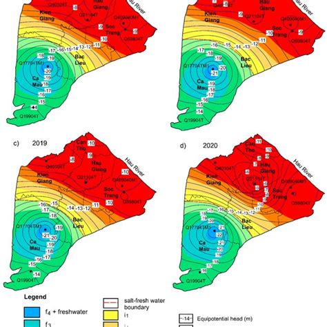 Spatial Distribution Of Hydrochemical Facies Substages Of The Upper