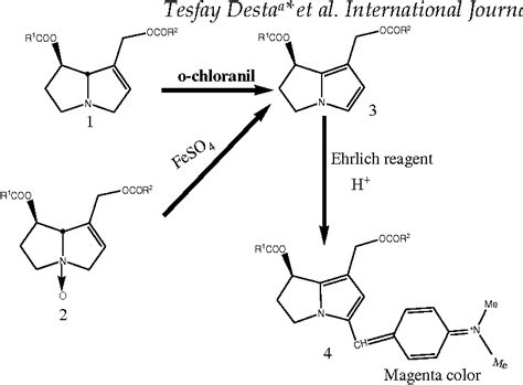 Figure 1 From Isolation And Structural Elucidation Of Toxic Pyrrolizidine Alkaloids From