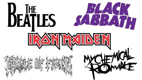 The History Of Rock Band Logos From The 1960s To The Present Day