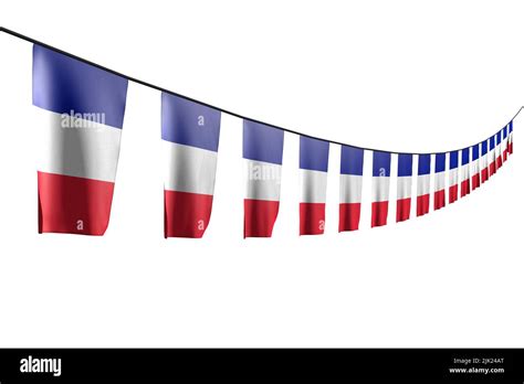 Cute Labor Day Flag D Illustration Many France Flags Or Banners