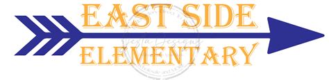East Side Elementary Wblue Arrow Ss Es05dtf Jesta Designs