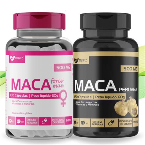 Maca Peruana Pra Homem - Kit Libido Alta: 1 Maca Peruana 120 Cápsulas P/ Homem + 1 Maca Peruana ...