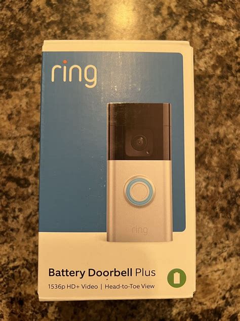 Ring Battery Doorbell Plus 1536p Wifi Video Doorbell B09wzbpx7k Satin Nickel 840268914028 Ebay