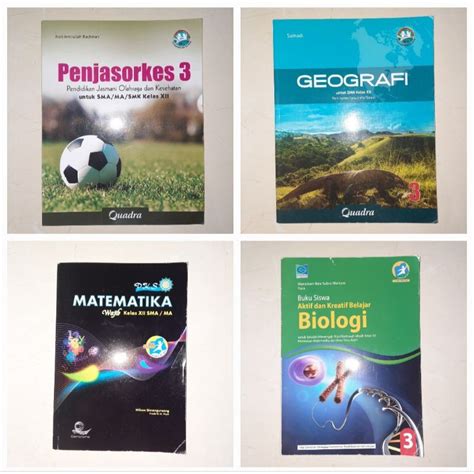 Jual Buku Bekas Sma Kelas Xii Penjasorkes Quadra Geografi Quadra