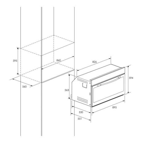 Four Encastrable Multi Fonction Ventilé FOCUS F795X 105 Litres Inox