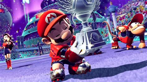 Mario Strikers Battle League Mario Barrel Pauline Diddy Kong Vs