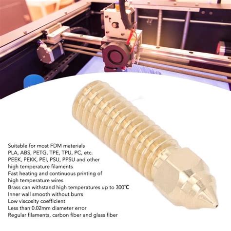 DEX Kit de buse d imprimante 3D Kit de buses d imprimante 3D 3 pièces