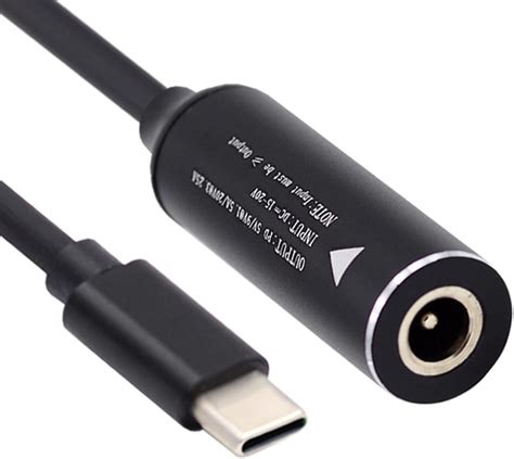 Amazon co jp Cablecc 5 5x2 5mm 入力 DC ジャック USB C Type C 電源プラグ充電ケーブル