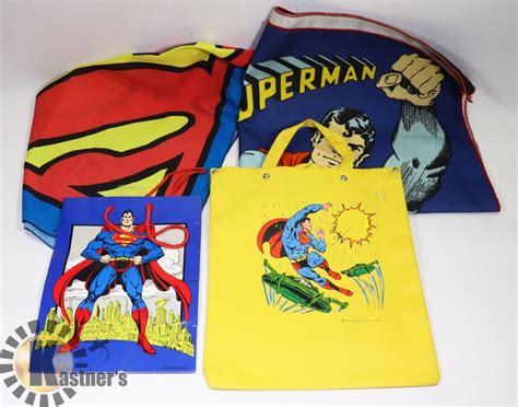 1978 Vintage Superman Bag And Collectibles