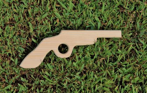 Natural wood toy gun birthday gift