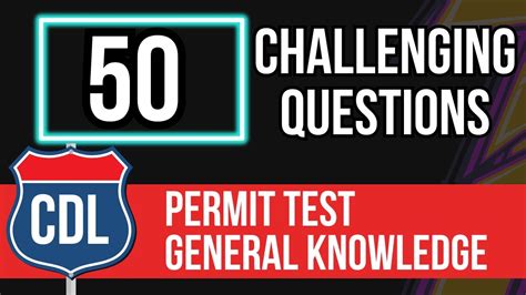 Cdl Permit Test General Knowledge Questions And Answers 2024 Practice