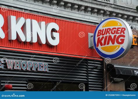 American Fast Food Chain Burger King Restaurant In Copenhagen Editorial