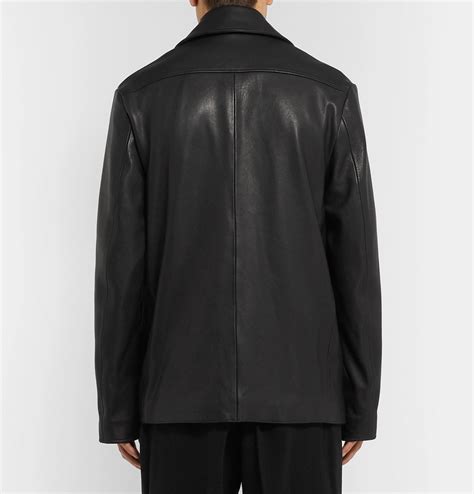 Acne Studios Lance Leather Jacket Men Black Acne Studios