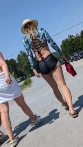 Very Tight Girl In Black Bikini SexyCandidGirls Top