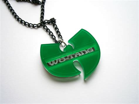 Wu Tang Pendant Laser Cut And Engraved Hip Hop Necklace