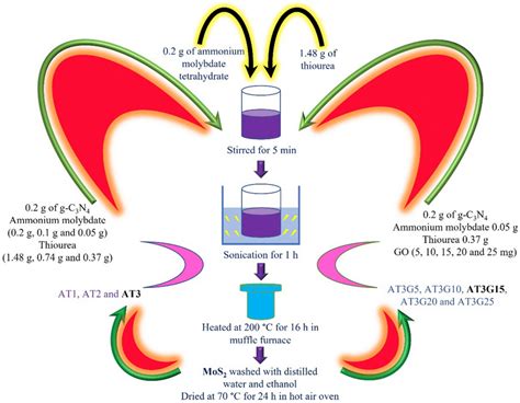 Schematic Representation Of The Synthesis Protocol For Mos2