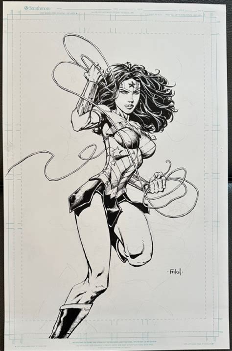 David Finch Wonder Woman In Trevor K S Collection Comic Art Gallery Room