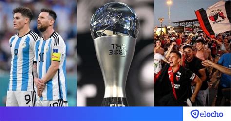 Lionel Messi Julián Álvarez y la hinchada de Colón nominados a los