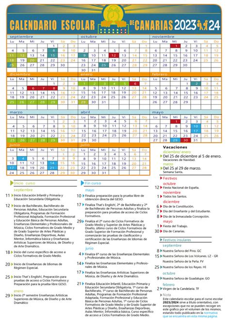 Calendario Escolar Ceip Mu Ique