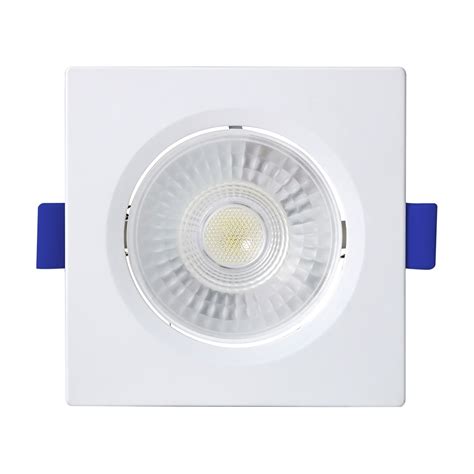 Spot LED Embutir Quadrado MR16 Luz Branca Bivolt 6W Blumenau Santil