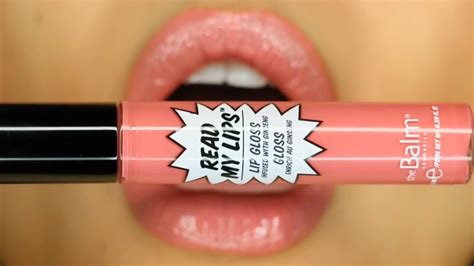 The Balm Cosmetics Read My Lips Lip Gloss BAM Quick Review Swatch